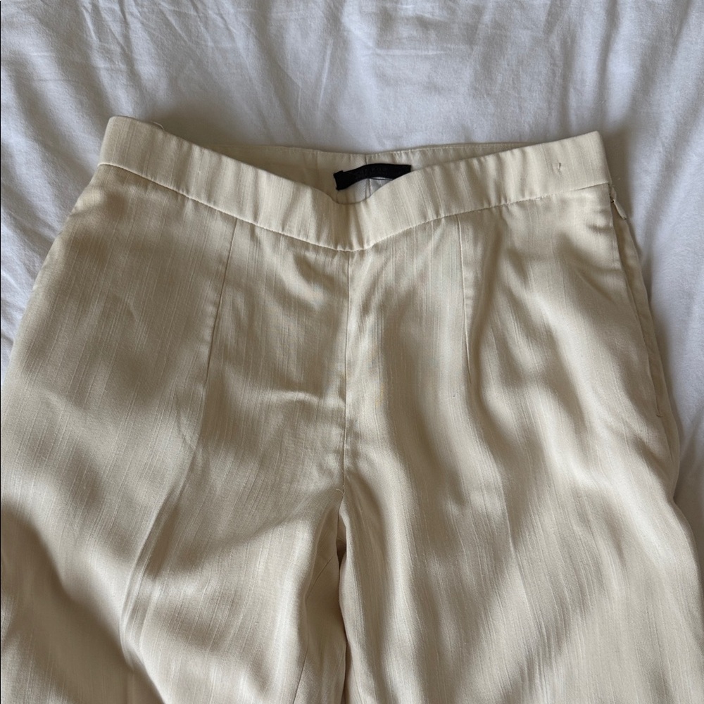 The Row Cream Trouser Pants